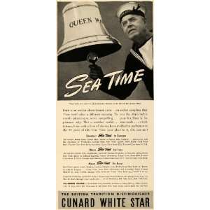  1939 Ad Cunard White Star Cruises Behaire Sailor Bell 