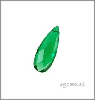 Synthetic Nano Emerald Flat Biolette Beads 18mm 64728  
