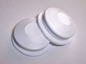   White PVC Stoppers For S P Shakers or Coin Banks with 2 1/2 inch hole