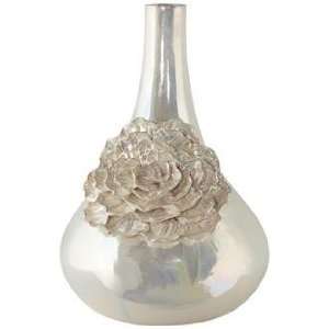  Dahlia 15 High Ivory Ceramic Vase