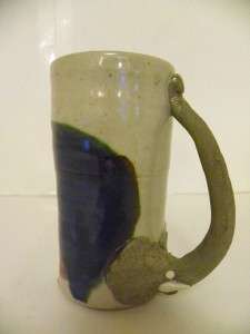 Whimsical Elephant Pottery Mug Head Tail Tusks Cup Mug  