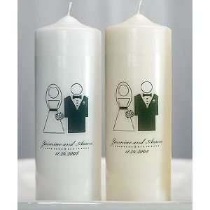  Unity Ceremony Candles   Personalized Wedding   Bride and 