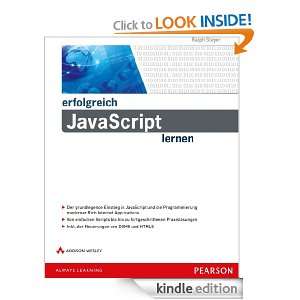 Erfolgreich JavaScript lernen (German Edition) Ralph Steyer  