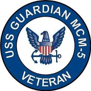  US Navy USS Guardian MCM 5 Ship Veteran Decal Sticker 3.8 