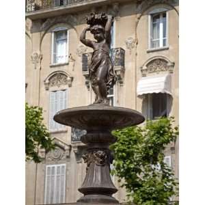 Fountain, Place De Gaulle, Cannes, Alpes Maritimes, Provence, Cote D 