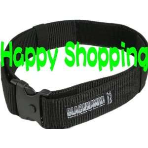   military style blackhawk nylon webbing belt black: Sports & Outdoors