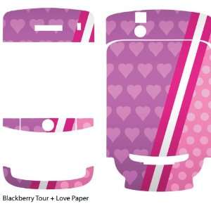    Love Paper Design Protective Skin for Blackberry Tour Electronics