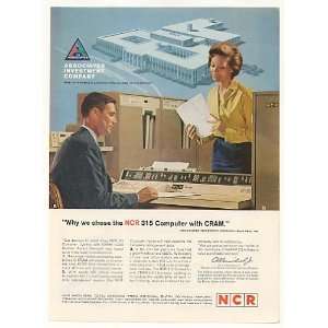   Investment Co NCR 315 CRAM Computer Print Ad