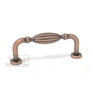 House of knobs weathered copper collection 3 indian drum pull in weat
