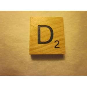 Scrabble Game Piece: Letter D