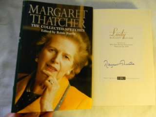 MARGARET THATCHER Signed 1st THE COLLECTED SPEECHES A+A  