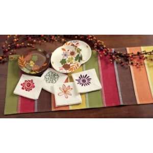 Tag Fall Flora Appetizer Plates, Set of 4: Kitchen 