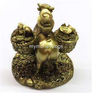   Brass Tone Chinese New Year of The OX Feng Shui Lucy /2012 DRAGON YEAR
