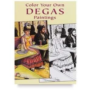  Masterpiece Coloring Books by Dover   Color Your Own Degas 