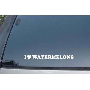  I Love Watermelons Vinyl Decal Stickers 