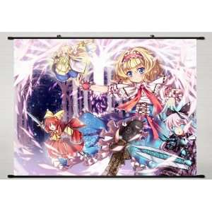  Home Decor Japanese Anime Wall Scroll Touhou Project Alice 