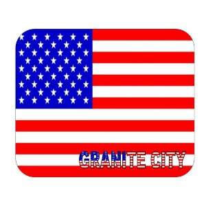  US Flag   Granite City, Illinois (IL) Mouse Pad 