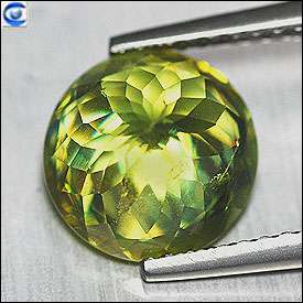 92ct  Round  Yellow Green 2 Red Sparks Sphene  NR  
