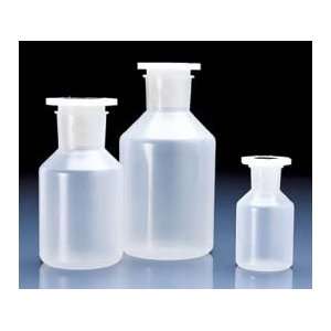  Reagent Bottles w/ Stoppers, Polypropylene, Wide Mouth 