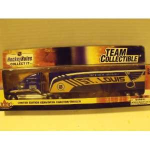   NHL 1:80 Scale St. Louis Blues Kenworth Tractor Trailer: Toys & Games