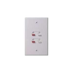   Corp Rca One For All Speaker Wire Wall Plate White: Car Electronics