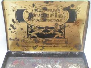 Vintage Abdulla Tin Cigarette Box. Made in England  