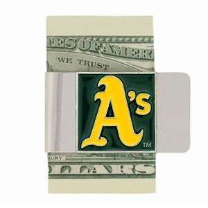  Large MLB Money Clip   Oakland Athletics: Sports 