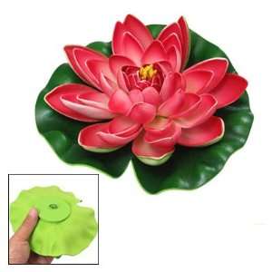   Water Floating Foam Lotus Green Red for Garden Pond