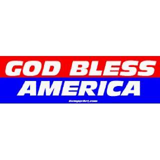  GOD BLESS AMERICA Large Bumper Sticker Automotive