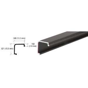  CRL Flat Black Aluminum Upright Snap In Extrusion by CR 