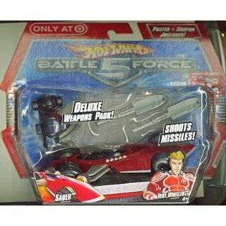  Hot Wheels Battle Force 5 Saber   Car & Deluxe Weapons 