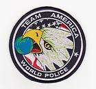TEAM AMERICA WORLD POLICE PATCH 4 IRON OR SEW ON ARMY NAVY MARINE
