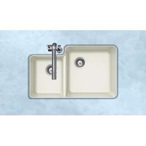   ALPINA Solido Series Undermount 70/30 Double Bowl Kitchen Sink, Alpina