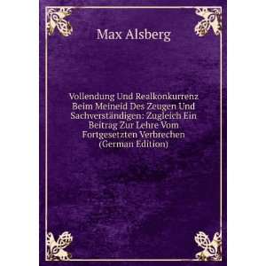  Verbrechen (German Edition) Max Alsberg  Books