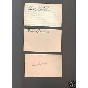  Bill Drescher Yankees D.1968 signed autographed 3X5 JSA 