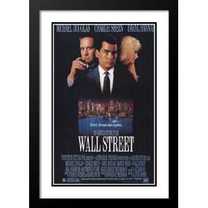  Wall Street 20x26 Framed and Double Matted Movie Poster 