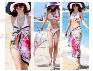 swimsuit bikinis Beachwear Sarong colorful Cover Up Wrap Scarf size 