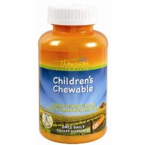 Thompson Multiples Multi Vitamin/Mineral Childrens Chewable, Punch 