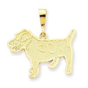 14k Jack Russell Terrier Dog Pendant: West Coast Jewelry 