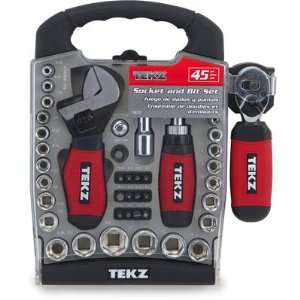   Pack Titan Tekz 18020 45 Piece Stubby SAE and Metric Socket & Bit Set