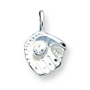  Sterling Silver Baseball Glove Charm Jewelry