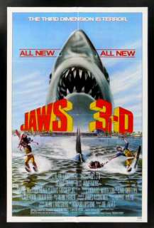 JAWS 3 D * 1SH ORIG MOVIE POSTER 1983 SHARK  