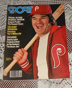 Pete Rose Phillies April 1979 Sport Magazine   