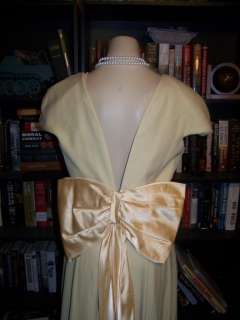 occasion bridal party prom dress 12 gold big bow cap  