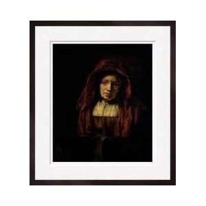  Portrait Of An Old Woman Framed Giclee Print
