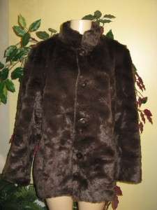   creek womens reversible faux suede to fur jacket plus size 20W, 1X 2X