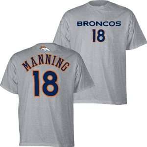  Denver Broncos Peyton Manning YOUTH Gray Name and Number T 