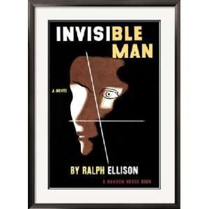  Invisible Man by Ralph Ellison Book Illustration Framed 