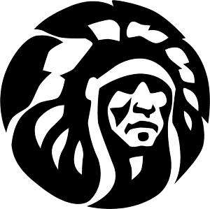 Cherokee Warrior Chief Decal /Sticker  You Pick Color  