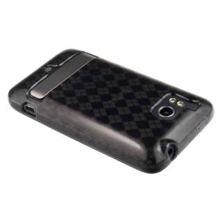 Luxe Argyle Gloss TPU Soft Gel Skin Case for HTC ThunderBolt ADR6400 
